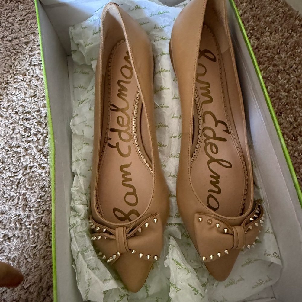 Sam Edelman Tan Raisa leather flats